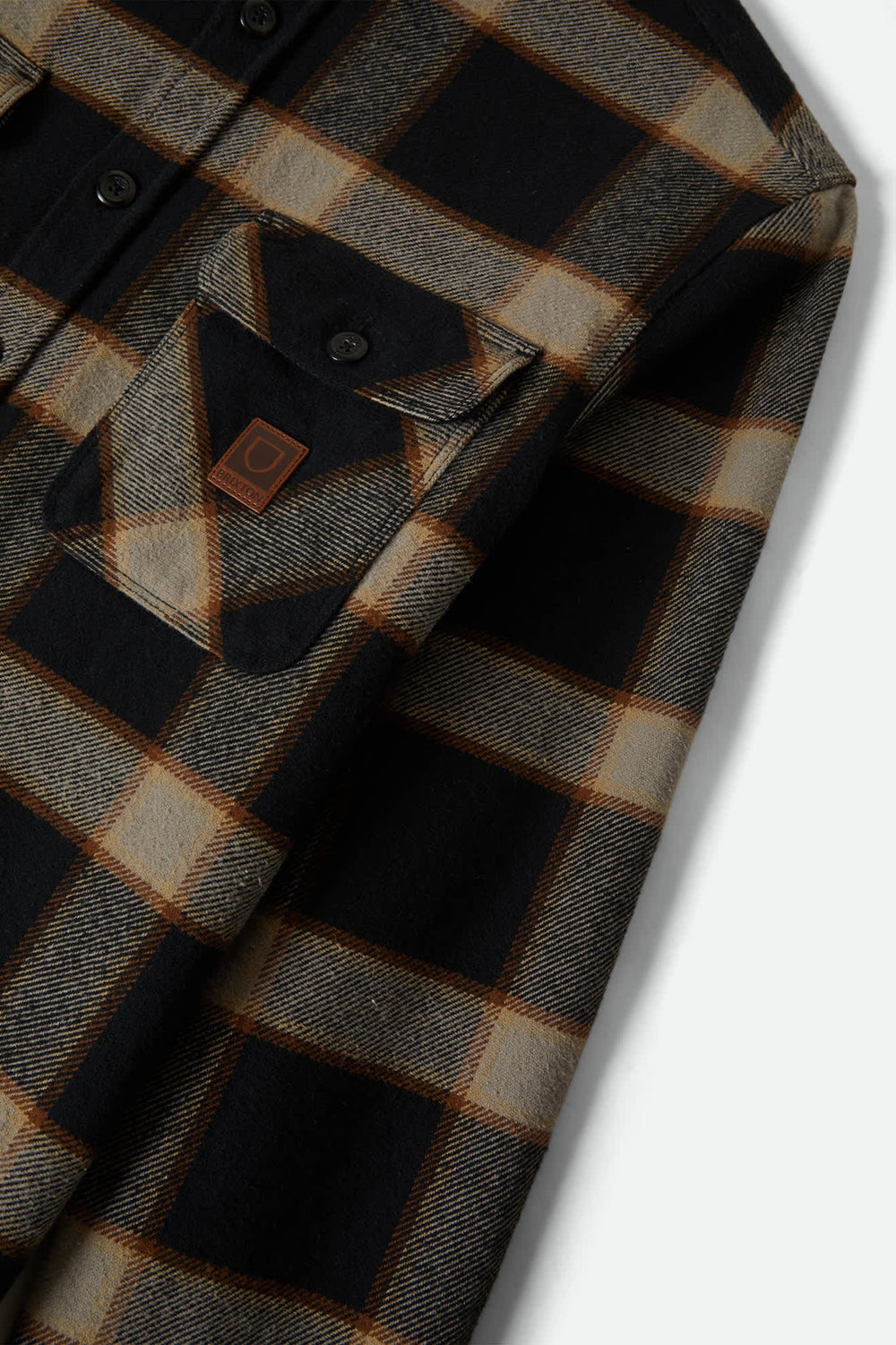 Men's Bowery Heavyweight Flannel in Black/Cream