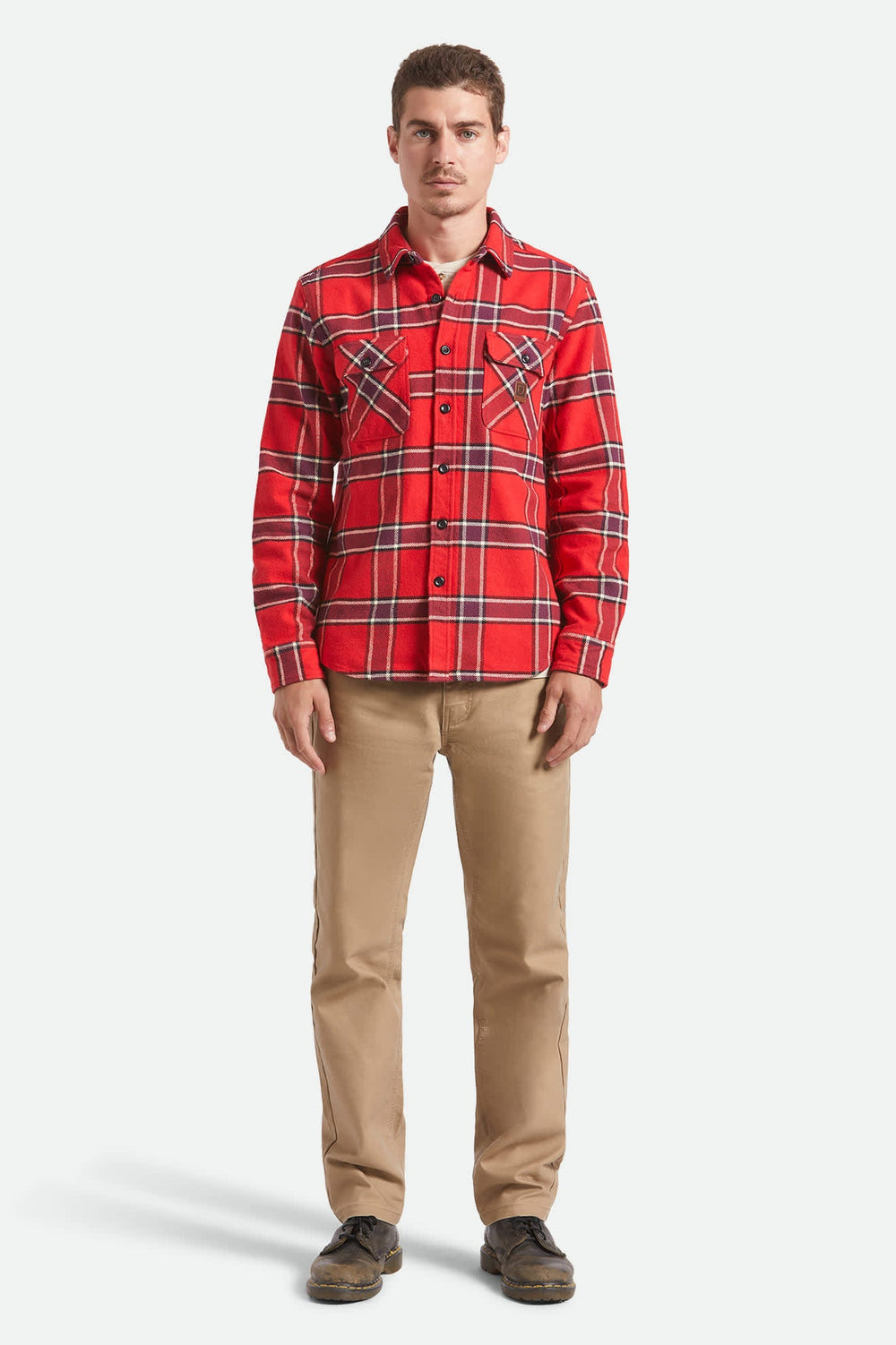 Men's Bowery Heavyweight Flannel in Adrenaline Rush