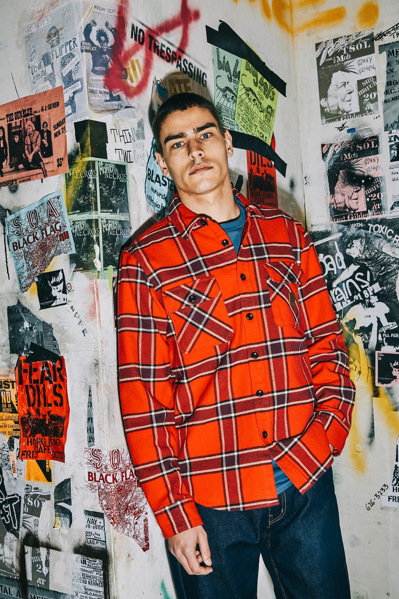 Men's Bowery Heavyweight Flannel in Adrenaline Rush