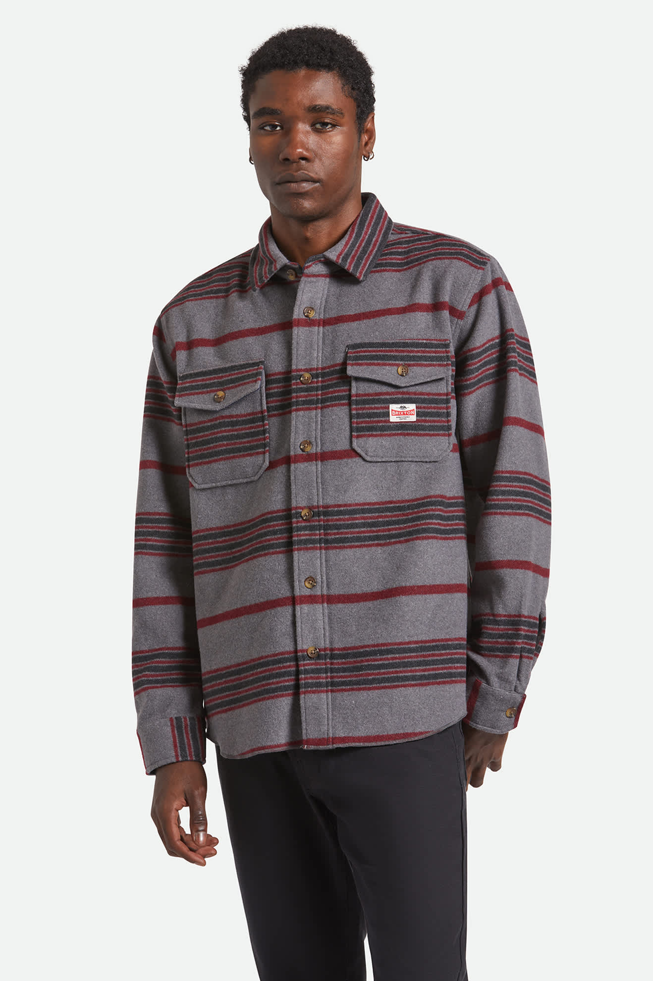 Men's Altered Threads Overshirt in Multi Blanket Stripe