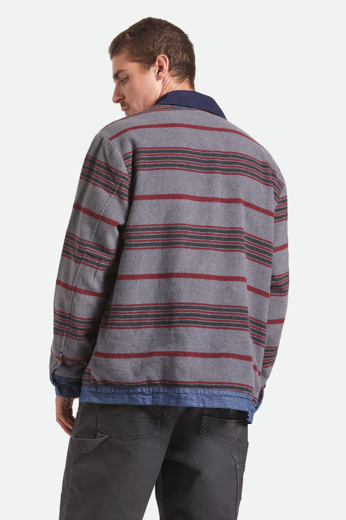 Men's Altered Threads Chore Coat in Medium Wash Denim