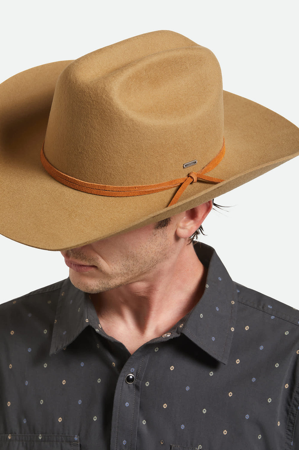 Unisex Laredo Branded Cowboy Hat in Antique Bronze