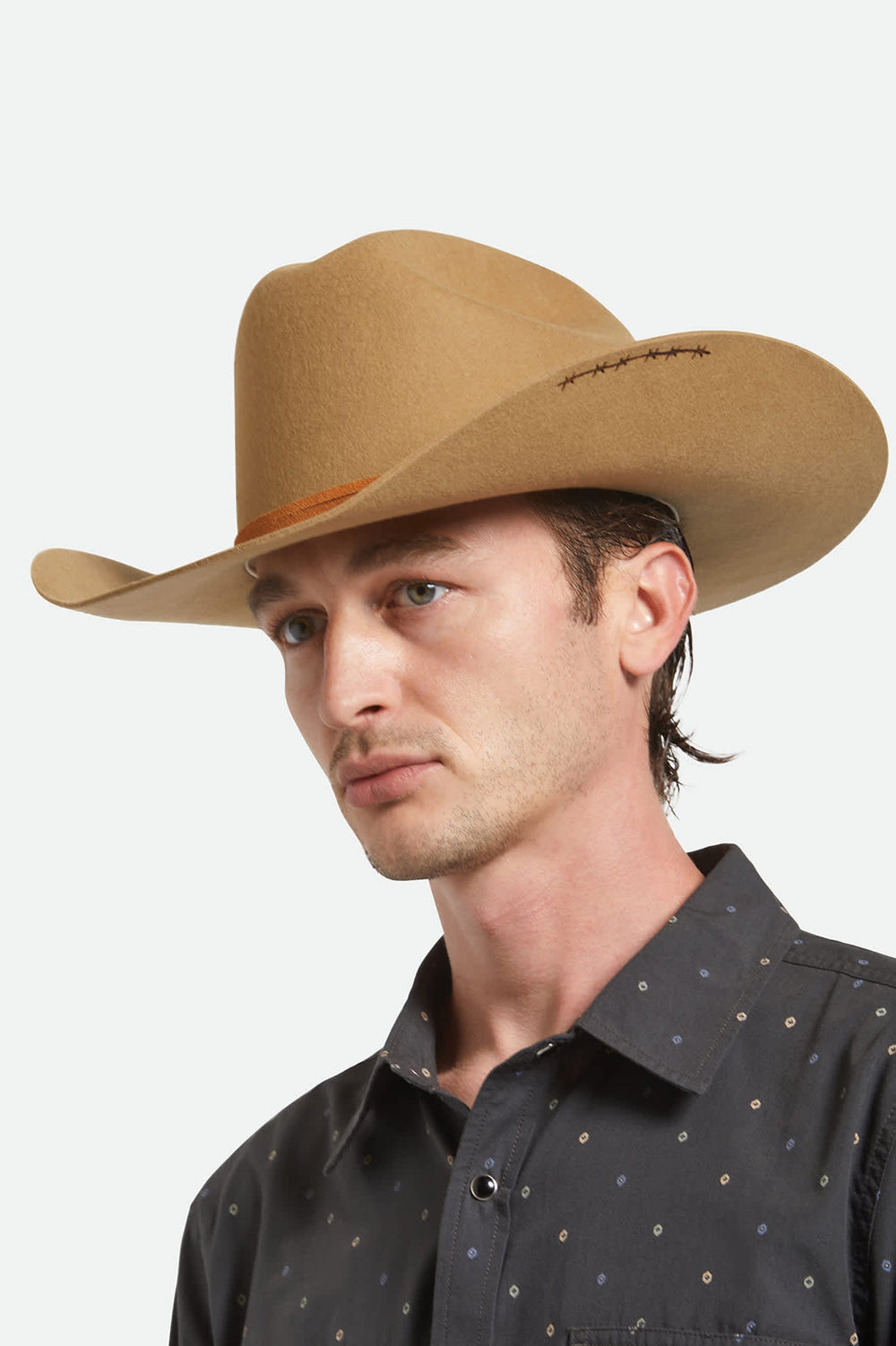 Unisex Laredo Branded Cowboy Hat in Antique Bronze