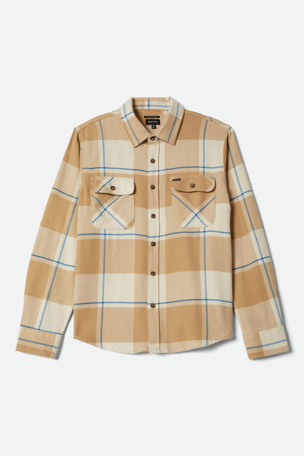 Men's Bowery Flannel in Whitecap/Sand/Cyber Blue