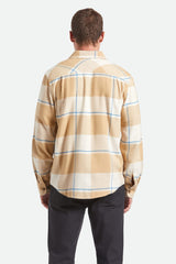 Men's Bowery Flannel in Whitecap/Sand/Cyber Blue