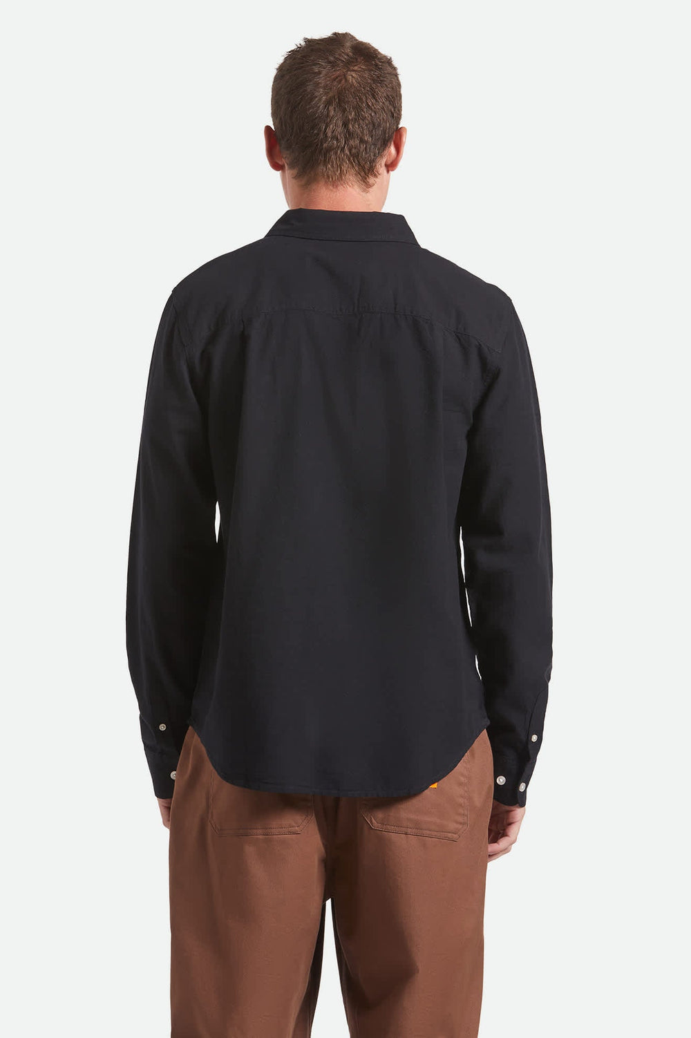 Men's Charter Long Sleeve Shirt in Black