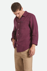 Men's Charter Long Sleeve Shirt in Port