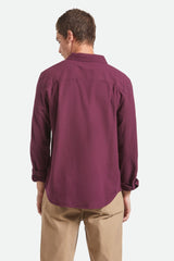 Men's Charter Long Sleeve Shirt in Port