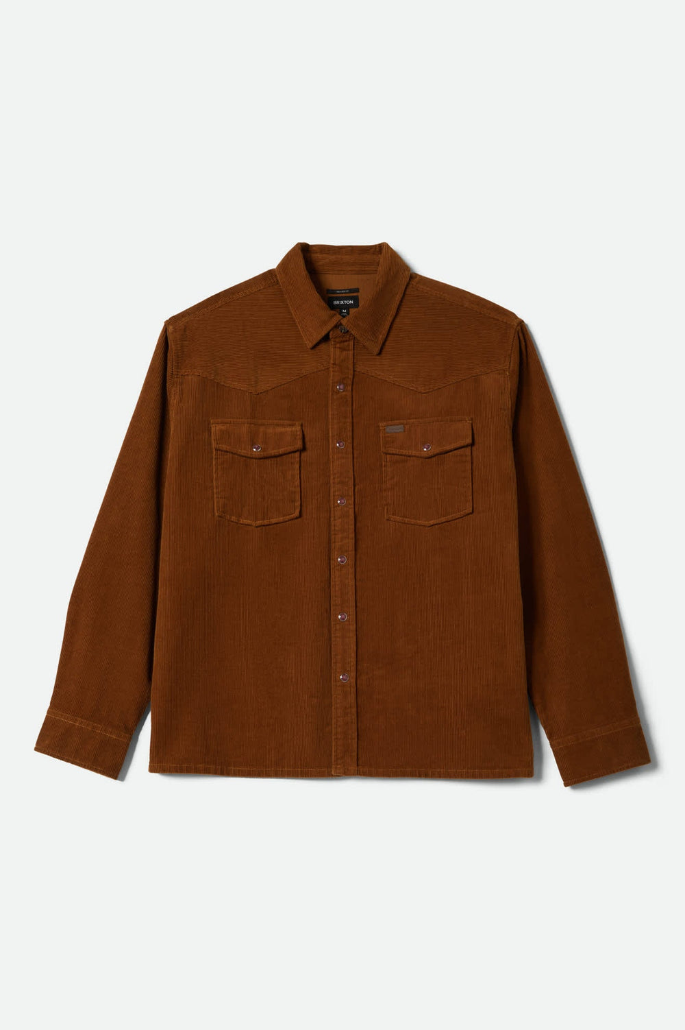 Men's New West Relaxed Overshirt in Washed Copper Corduroy