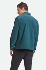 Men's New West Relaxed Overshirt in Night Sage Corduroy