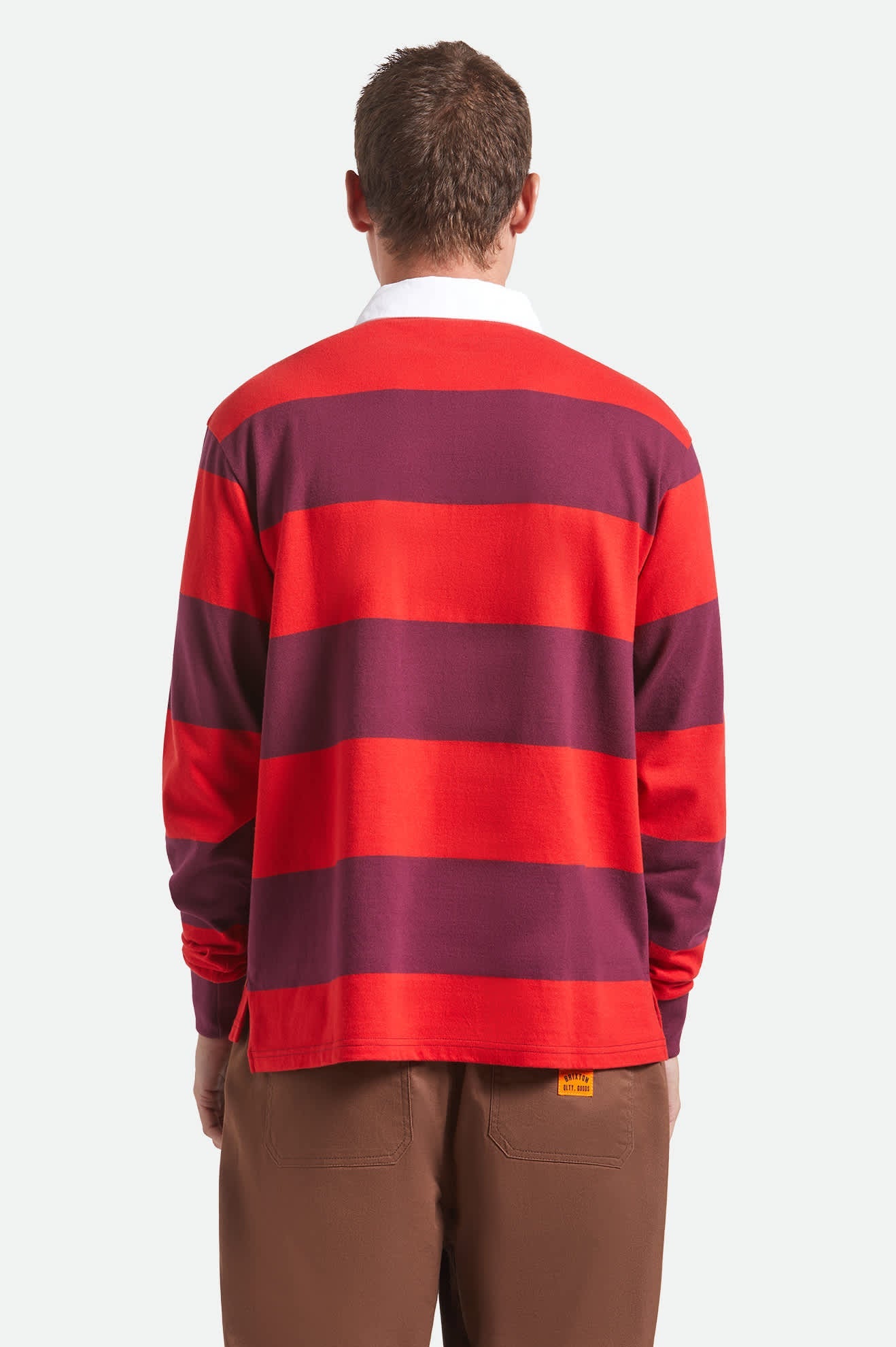 Men's Union Heavyweight Rugby Polo in Adrenaline Rush/Port