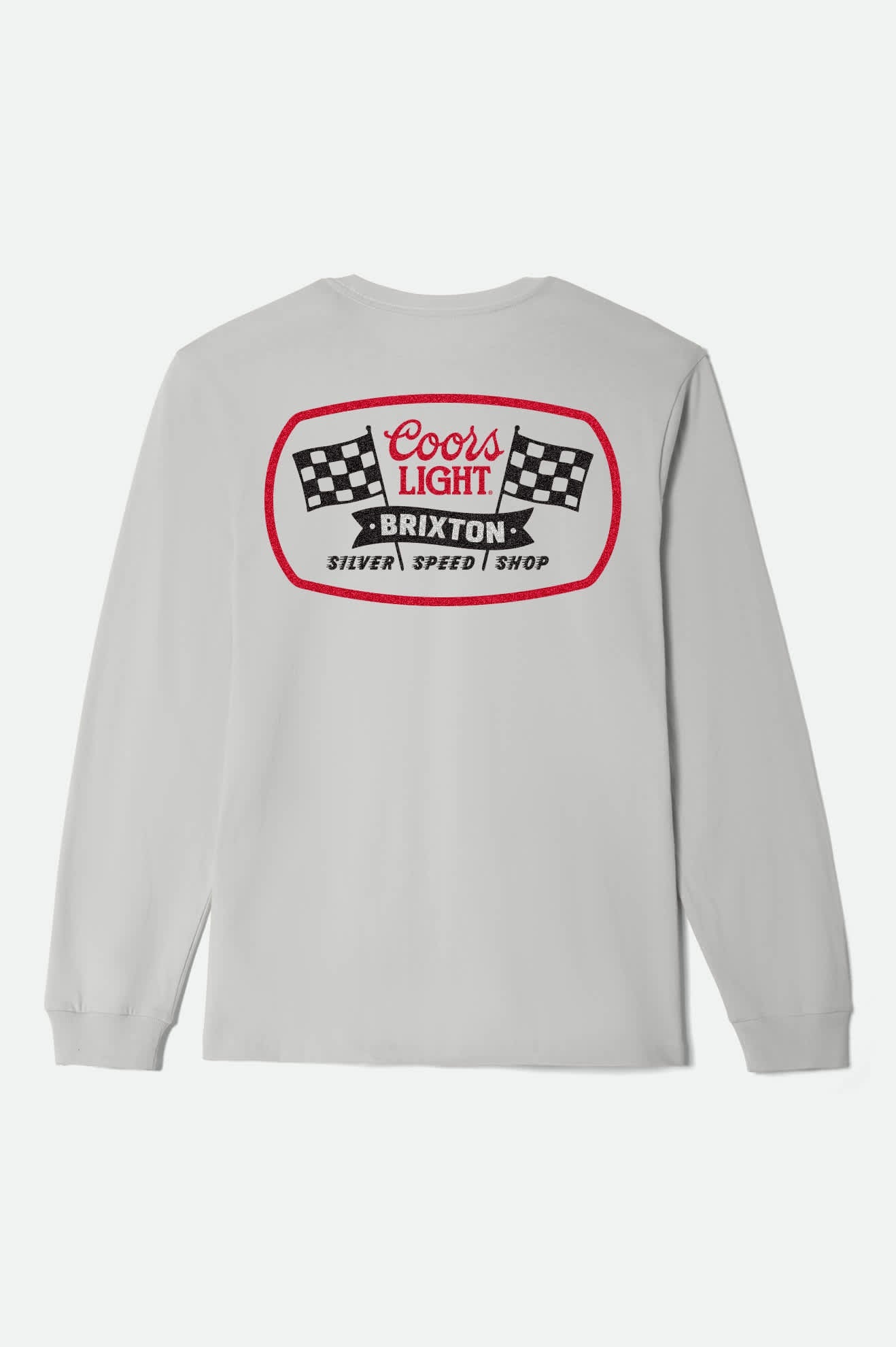 Men's Coors Light Pit Stop Long Sleeve Standard T-Shirt in Silver