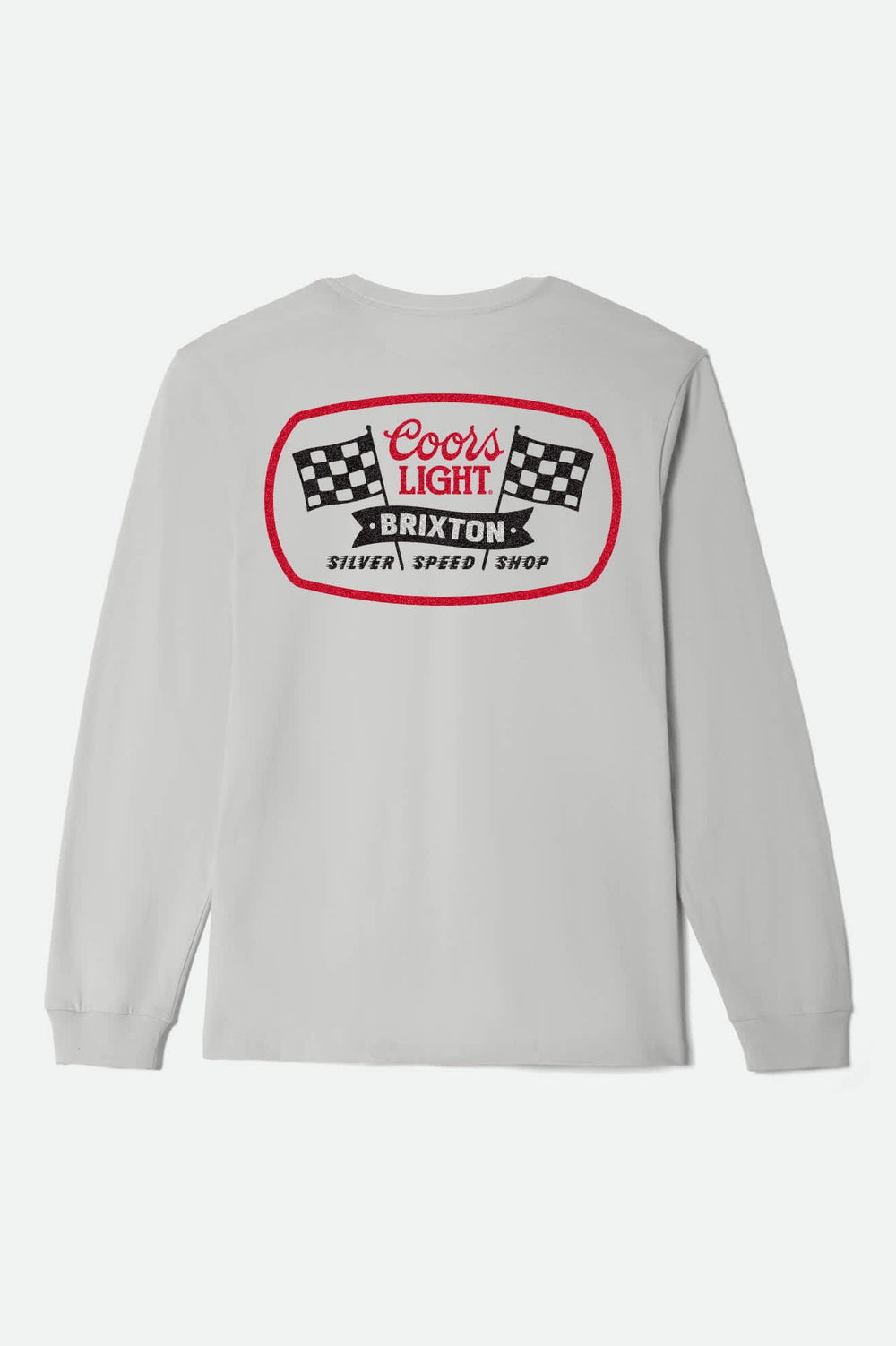 Men's Coors Light Pit Stop Long Sleeve Standard T-Shirt in Silver