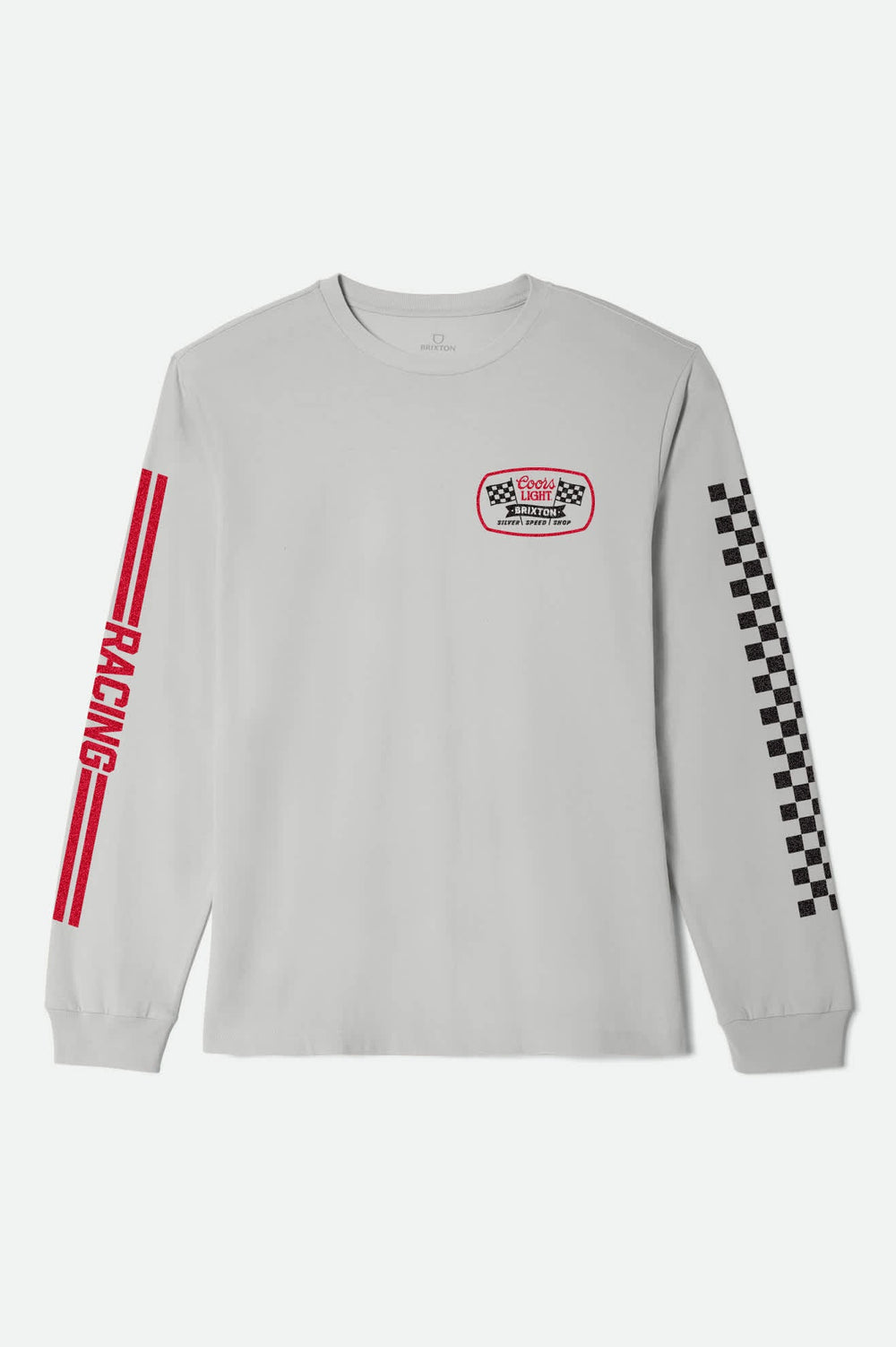 Men's Coors Light Pit Stop Long Sleeve Standard T-Shirt in Silver