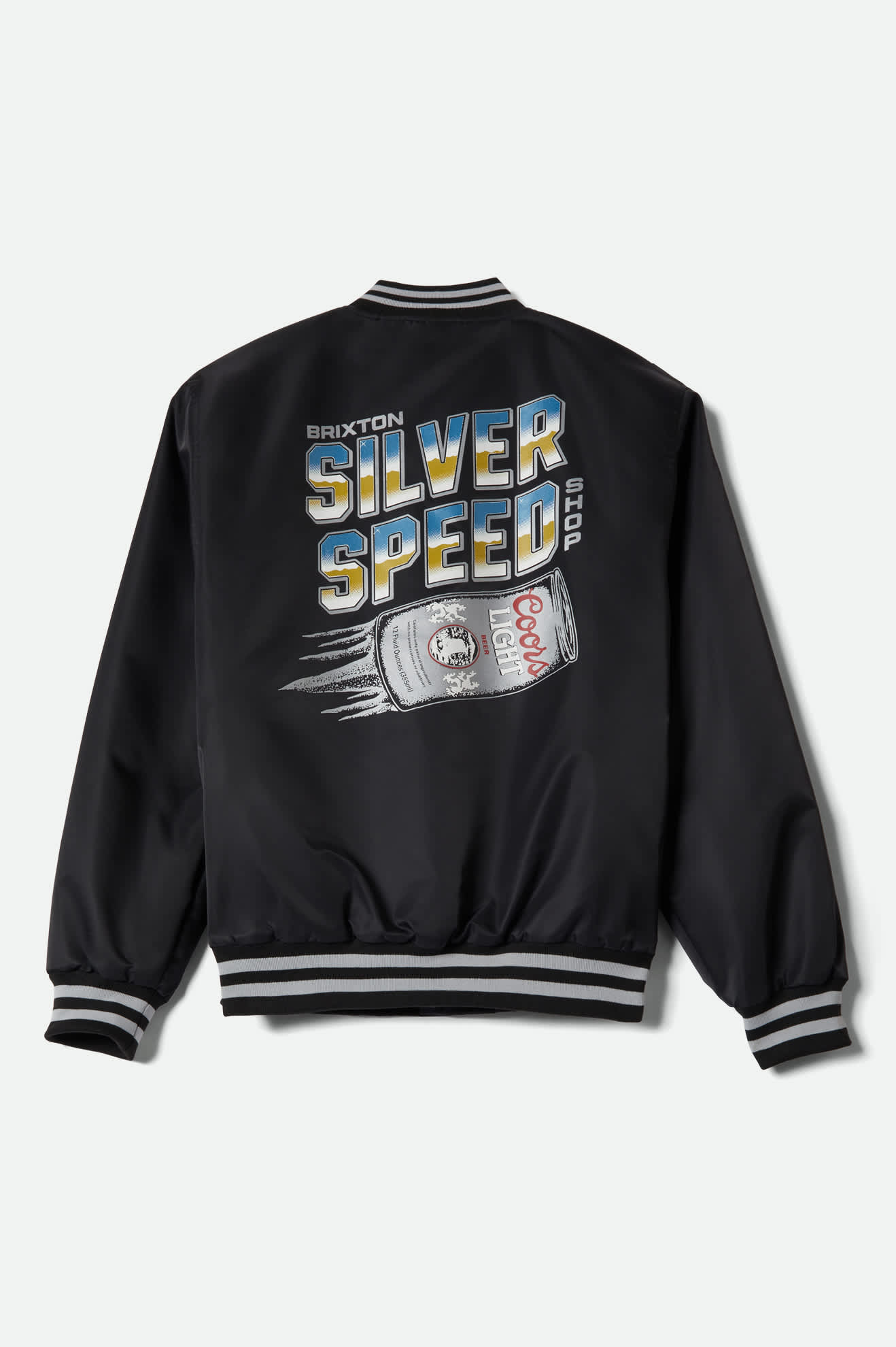 Men's Coors Light Silver Speed Shop Jacket in Black/Silver