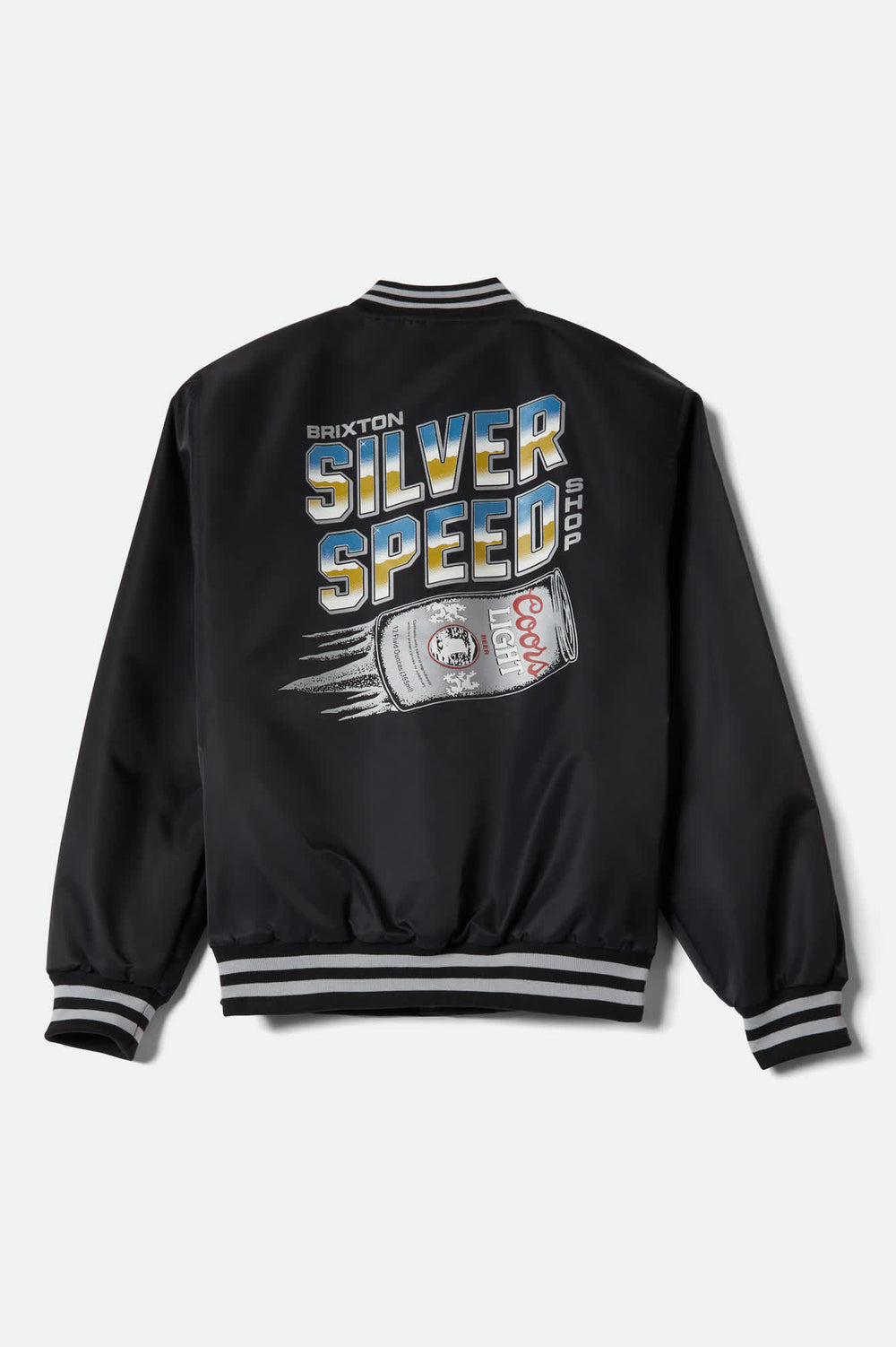 Men's Coors Light Silver Speed Shop Jacket in Black/Silver