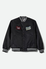 Men's Coors Light Silver Speed Shop Jacket in Black/Silver