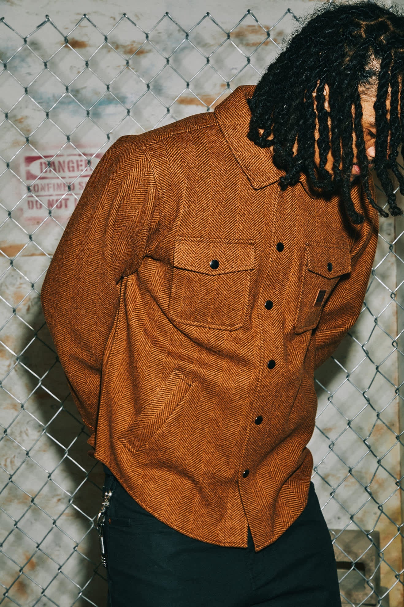 Men's Durham Brushed Menswear Jacket in Brushed Pinecone