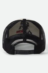 Women's Ranching Club Netplus Trucker Hat in Black/Off White