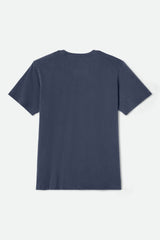 Men's Briscoe Short Sleeve Standard T-Shirt in Mood Indigo Worn Wash