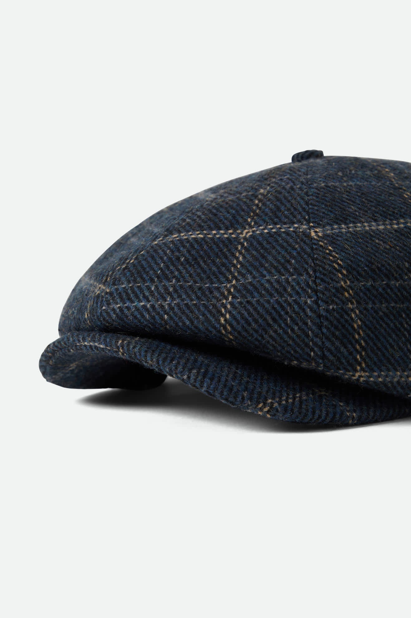 Unisex Brood Newsboy Cap in Mood Indigo/Tan