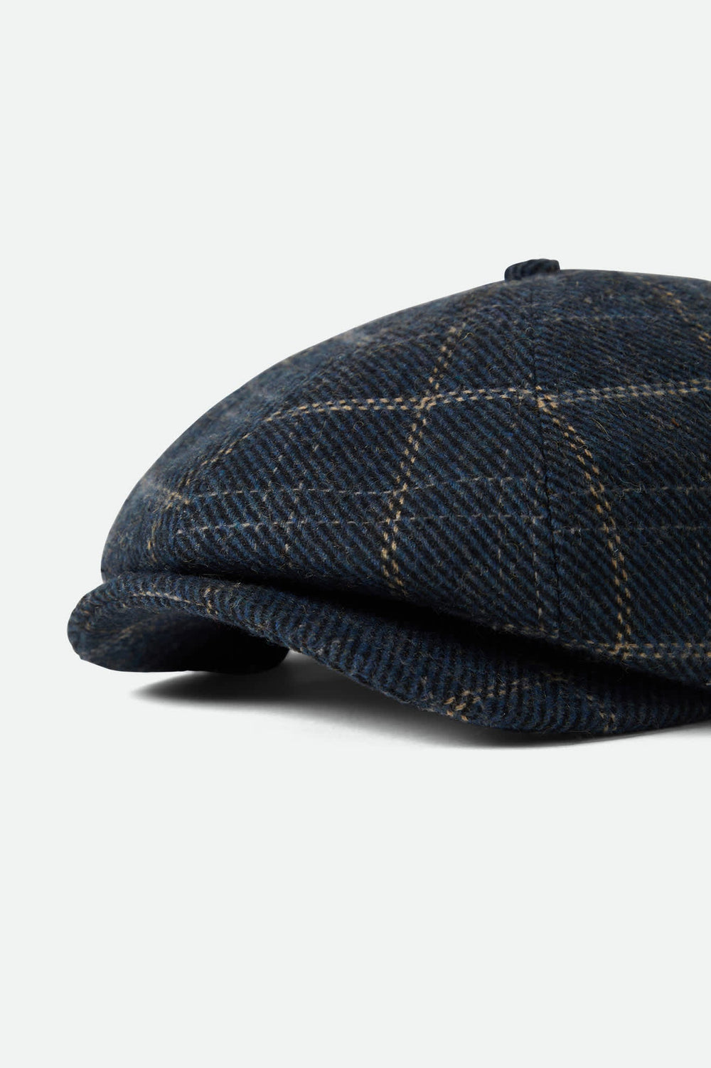 Unisex Brood Newsboy Cap in Mood Indigo/Tan
