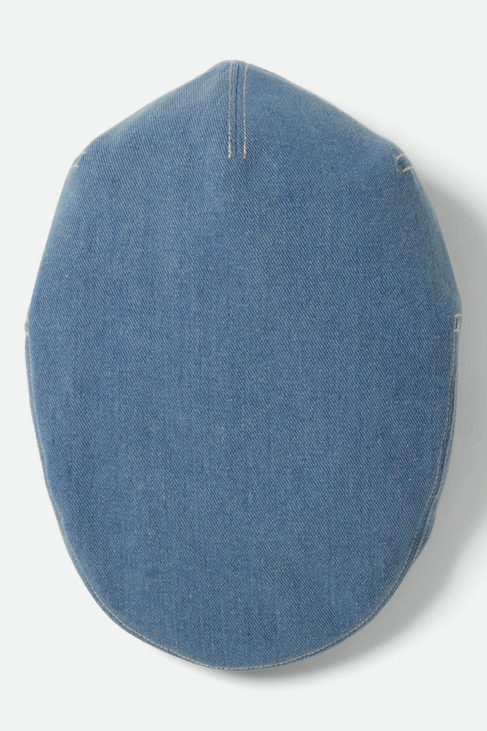 Unisex Hooligan Flat Cap in Denim/Off White