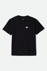 Men's Highmont Short Sleeve Standard T-Shirt in Black Worn Wash