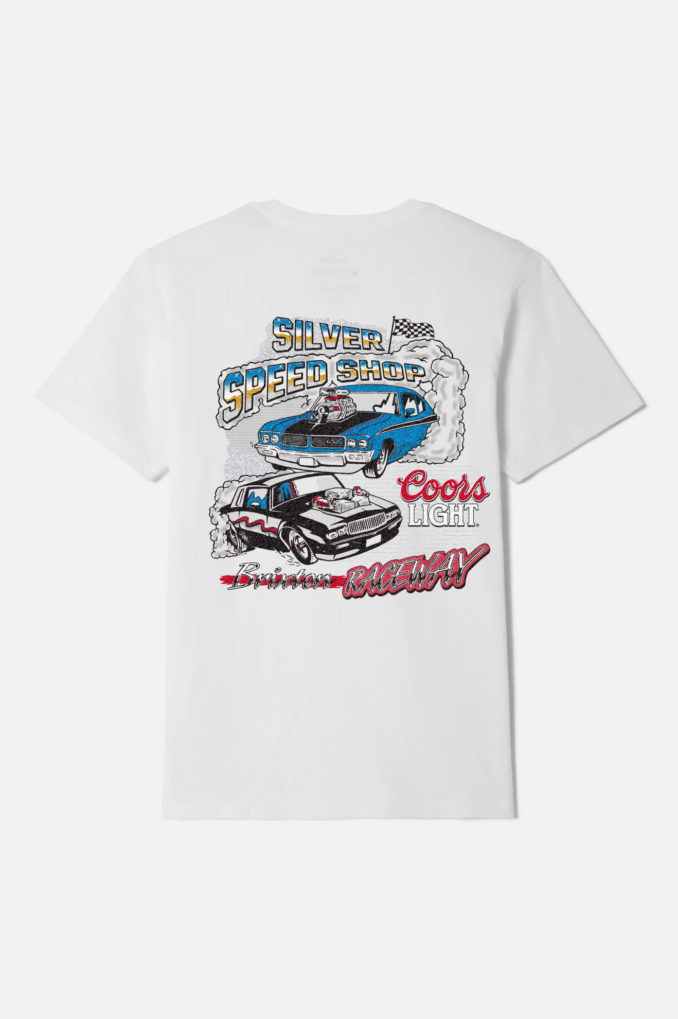 Men's Coors Light Raceway Short Sleeve Standard T-Shirt in White