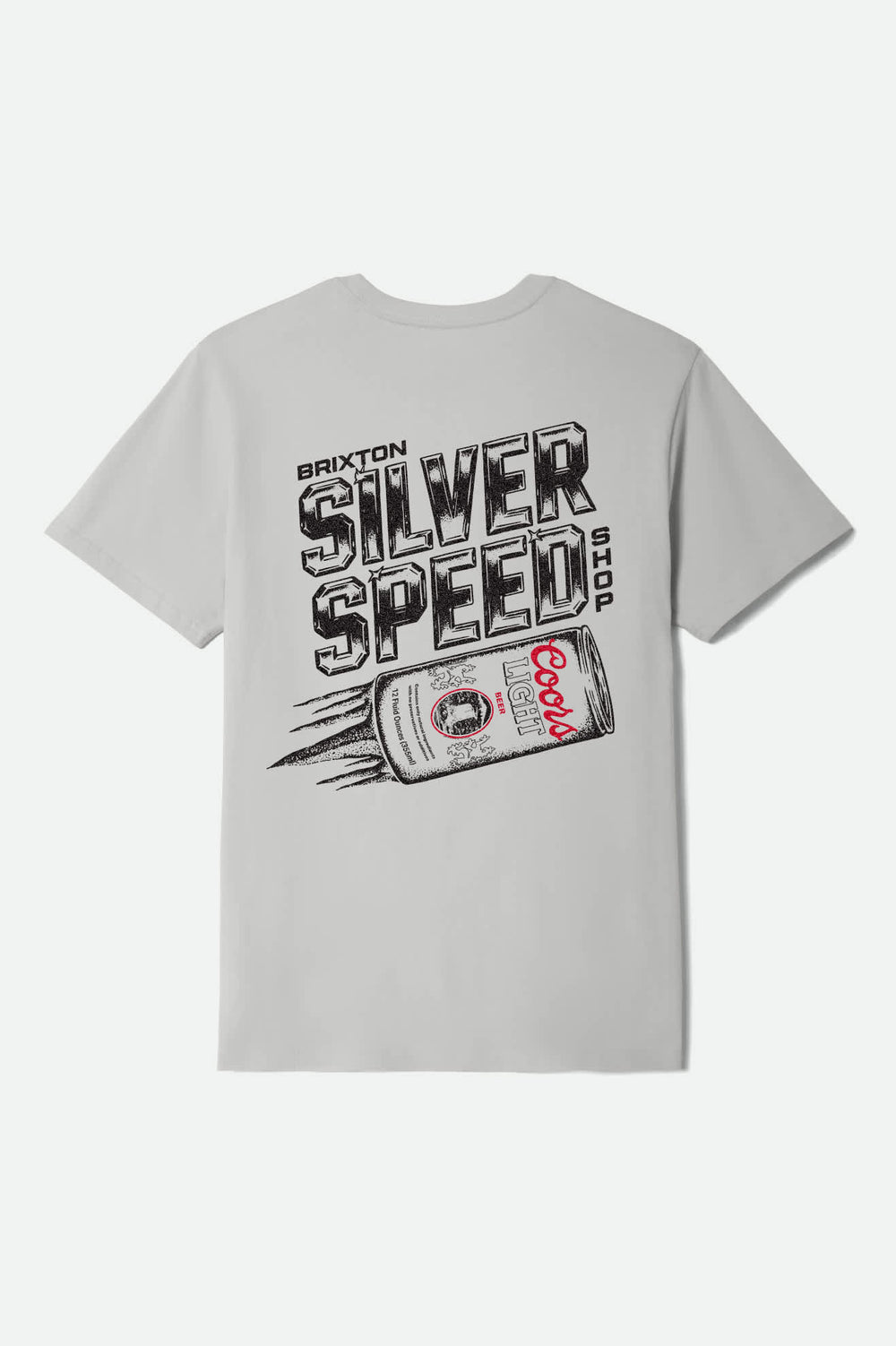 Men's Coors Light Silver Speed Short Sleeve Standard T-Shirt in Silver