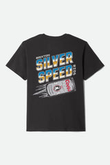 Men's Coors Light Silver Speed Short Sleeve Standard T-Shirt in Black