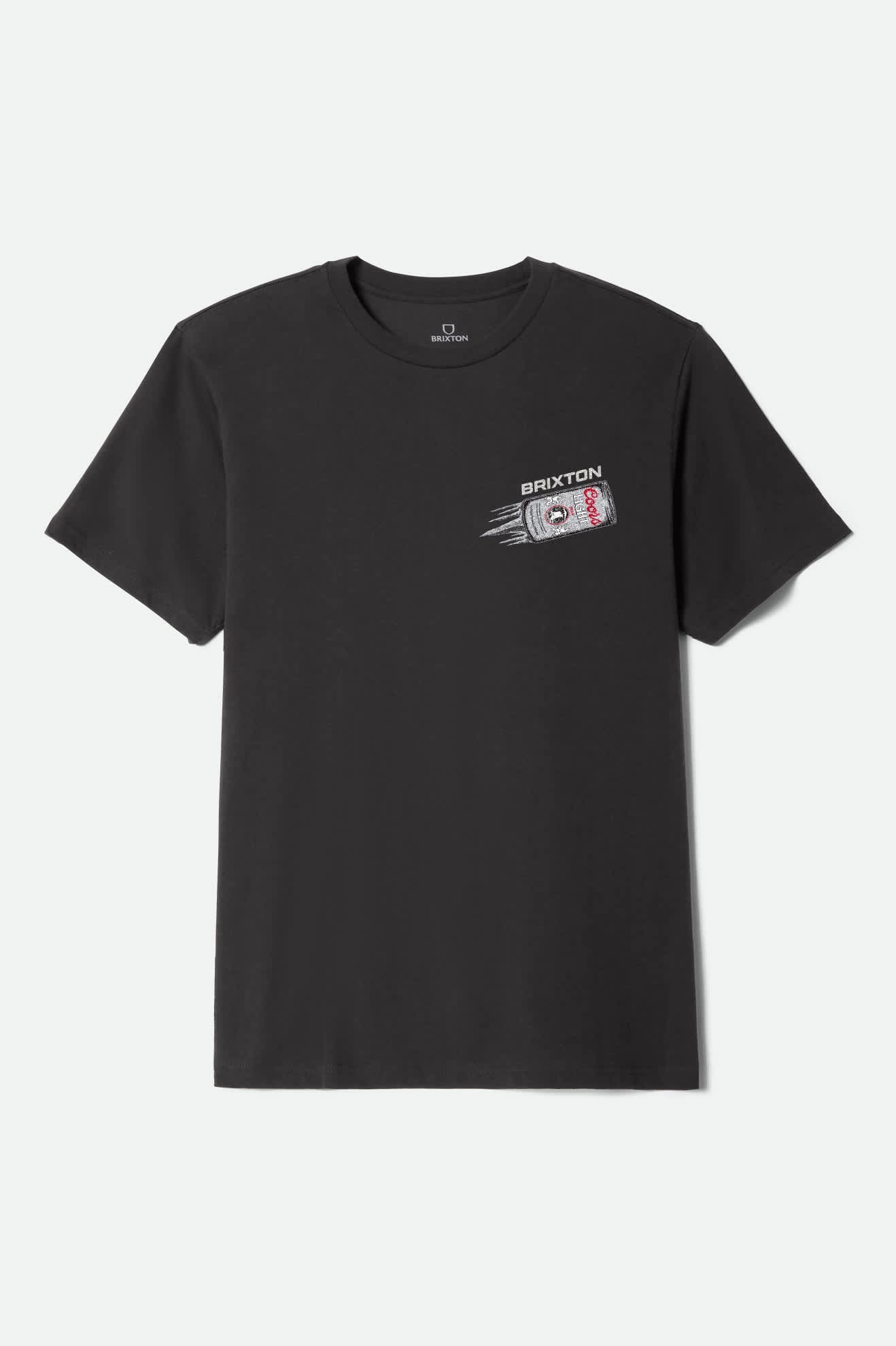 Men's Coors Light Silver Speed Short Sleeve Standard T-Shirt in Black