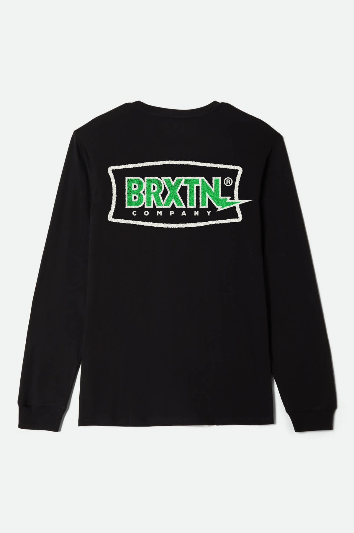 Men's Lightning Long Sleeve Standard T-Shirt in Black