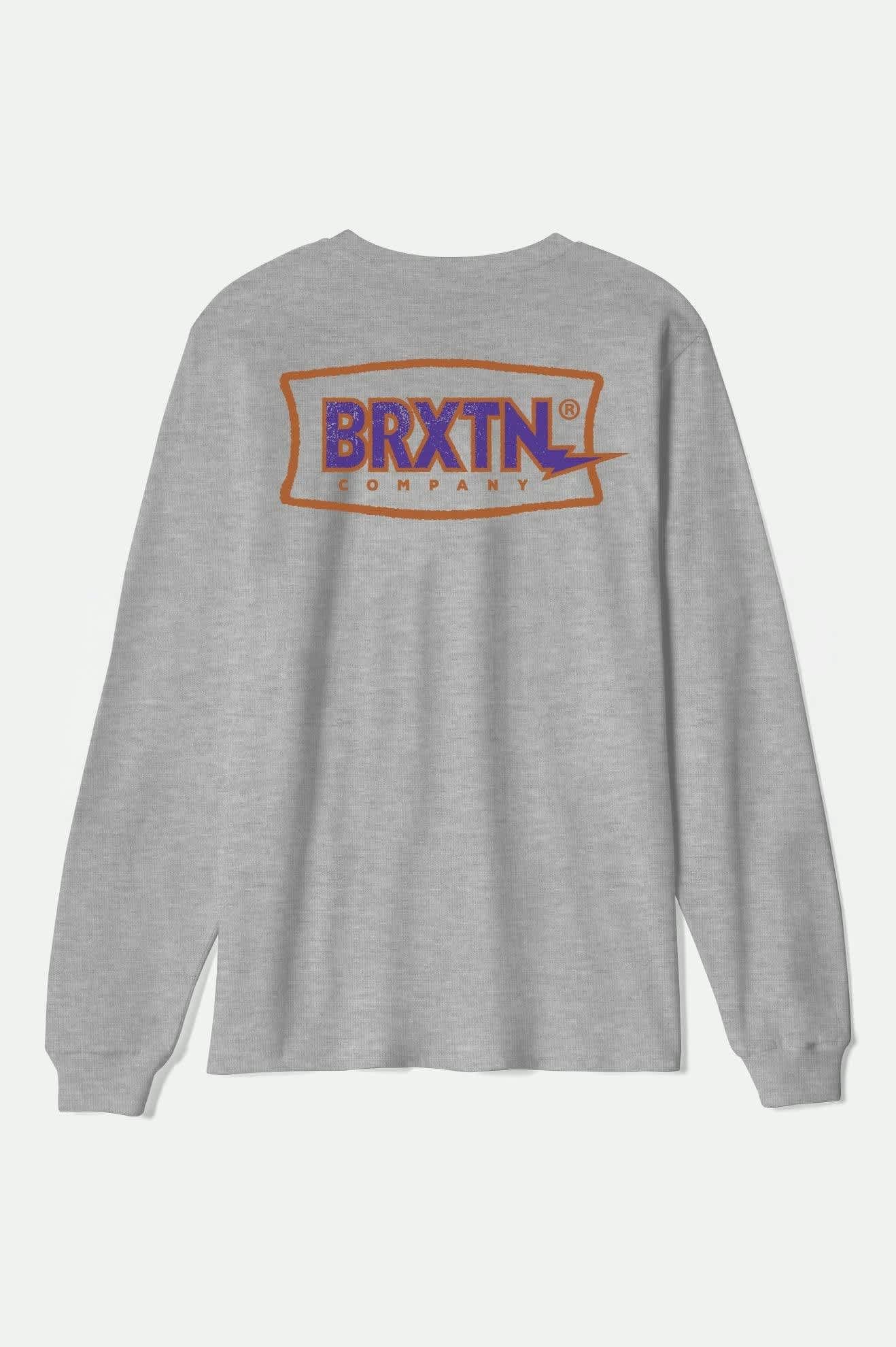 Men's Lightning Long Sleeve Standard T-Shirt in Graphite Heather