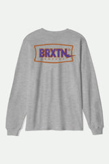 Men's Lightning Long Sleeve Standard T-Shirt in Graphite Heather