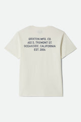 Men's Gage Short Sleeve T-Shirt in Off White Worn Wash