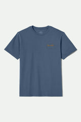 Men's Grade Short Sleeve Standard T-Shirt in Harbor Blue/Black/Marble Teal