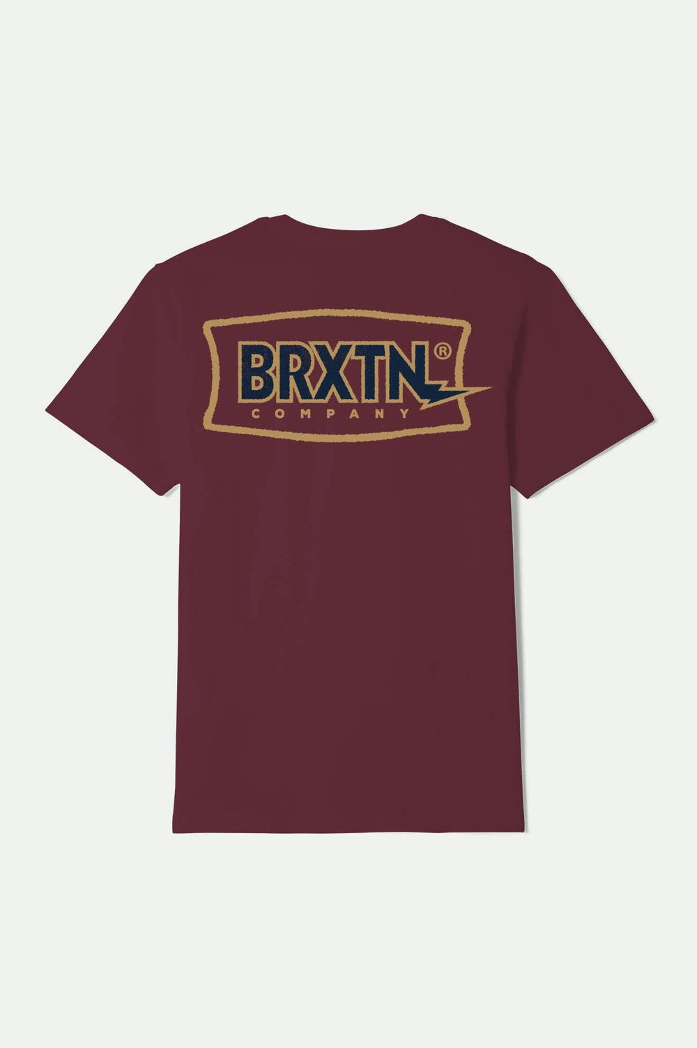 Men's Lightning Short Sleeve Standard T-Shirt in Burgundy