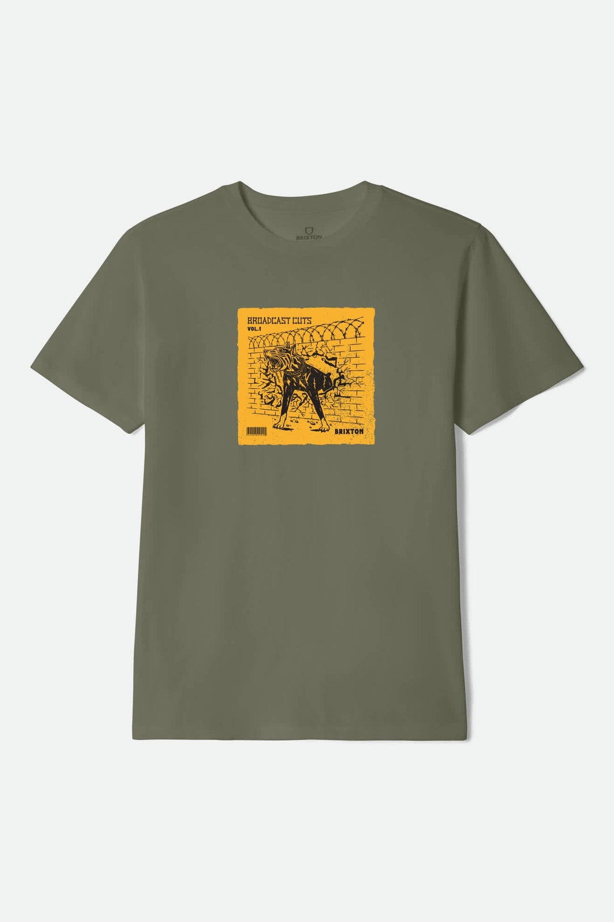 Men's Cuts Heavyweight Relaxed T-Shirt in Olive Surplus Classic Wash