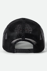 Women's Podium Netplus Trucker Hat in Black/Black
