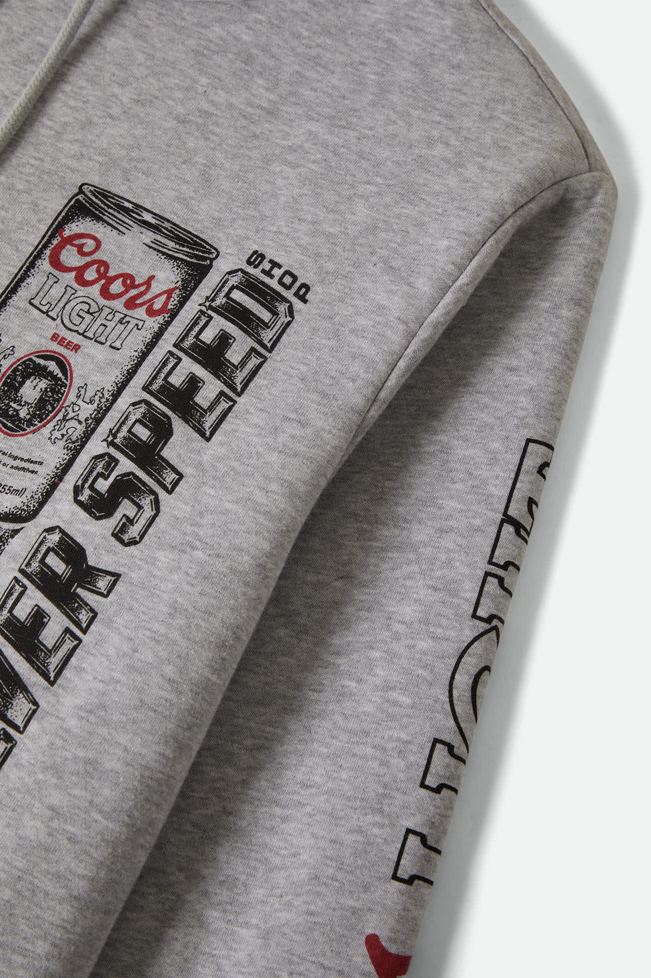 Men's Coors Light Silver Speed Hoodie in Heather Grey