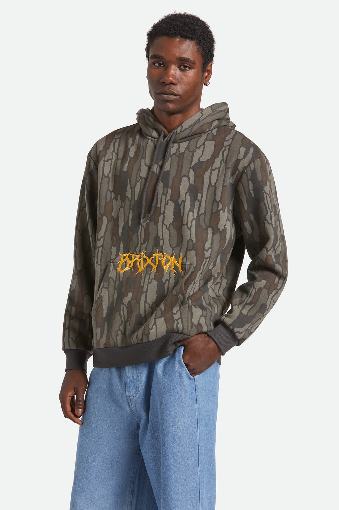 Men's Void Hunter Hoodie in Bark Camo