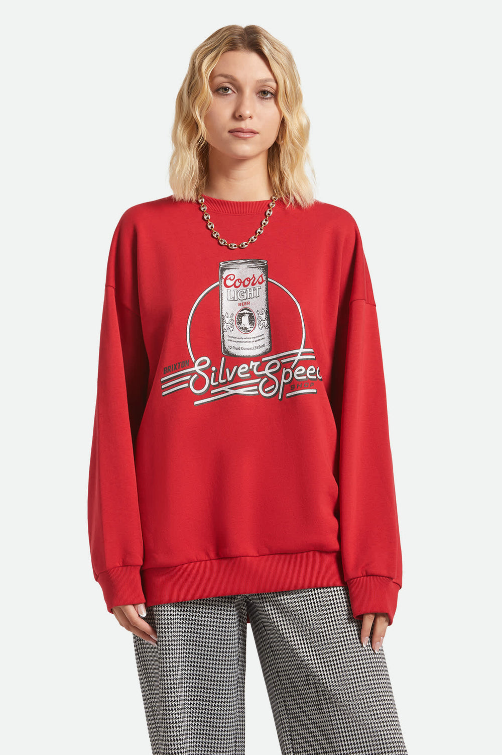 Women's Coors Light Caster Crew in Coors Red
