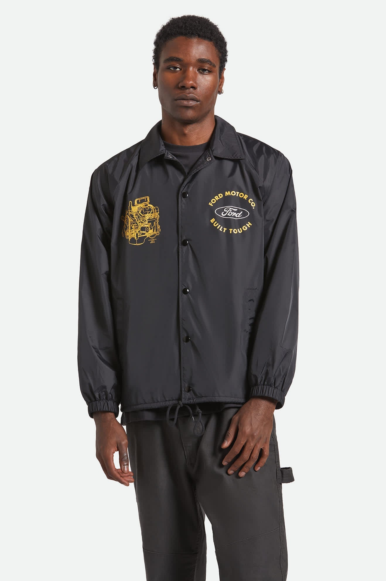Men's Ford Built Tough Windbreaker in Burnt Rubber