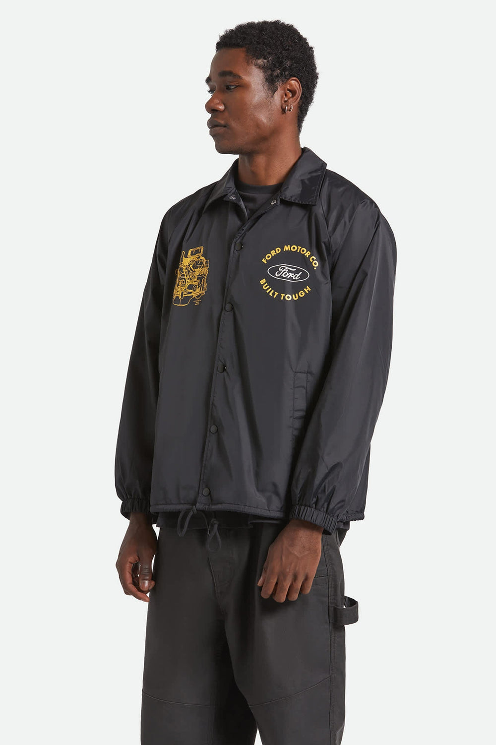 Men's Ford Built Tough Windbreaker in Burnt Rubber