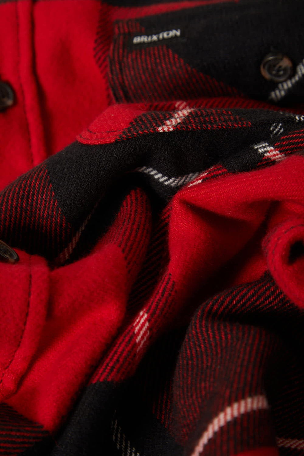 Men's Bowery Flannel in Black/Adrenaline Rush/Off White