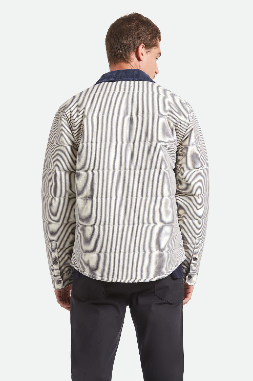 Men's Cass Jacket in Whitecap/Mood Indigo Hickory S
