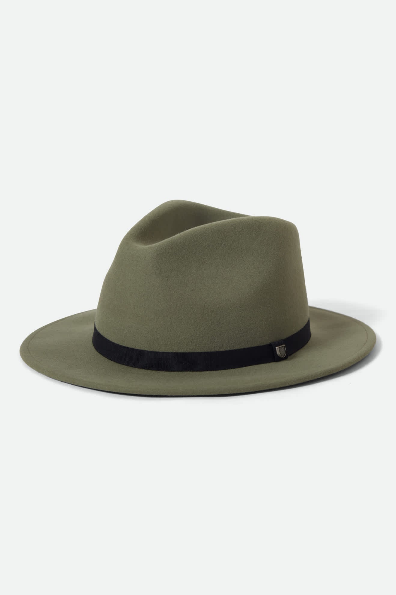 Unisex Messer Packable Fedora in Olive Surplus/Black