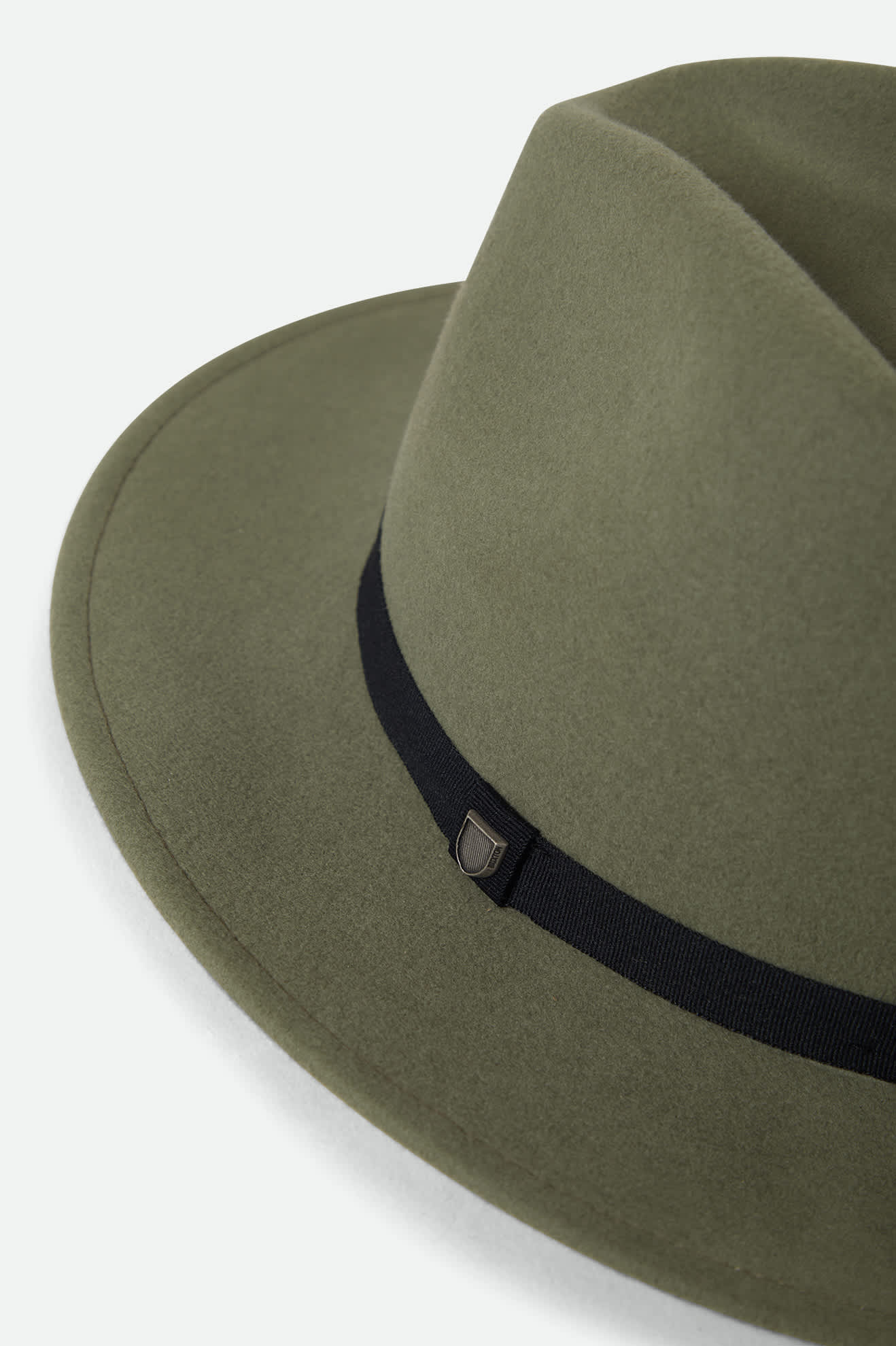 Unisex Messer Packable Fedora in Olive Surplus/Black