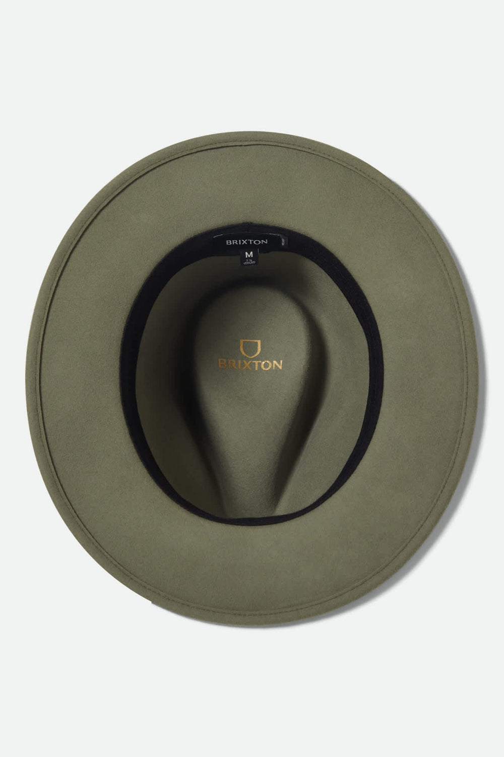 Unisex Messer Packable Fedora in Olive Surplus/Black
